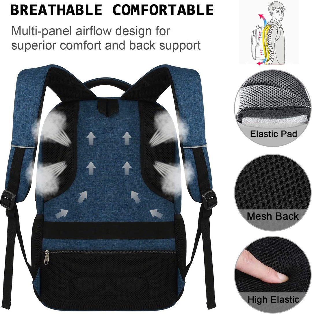 Bekväm SmartBack ryggsäck för laptop. Vattentät för skolan, jobbet och resor.