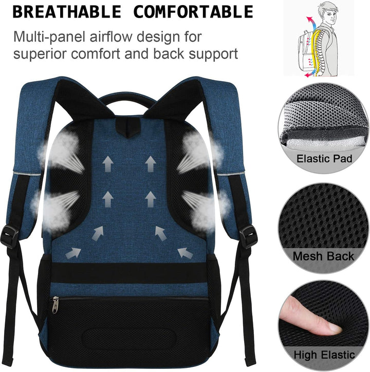 Bekväm SmartBack ryggsäck för laptop. Vattentät för skolan, jobbet och resor.