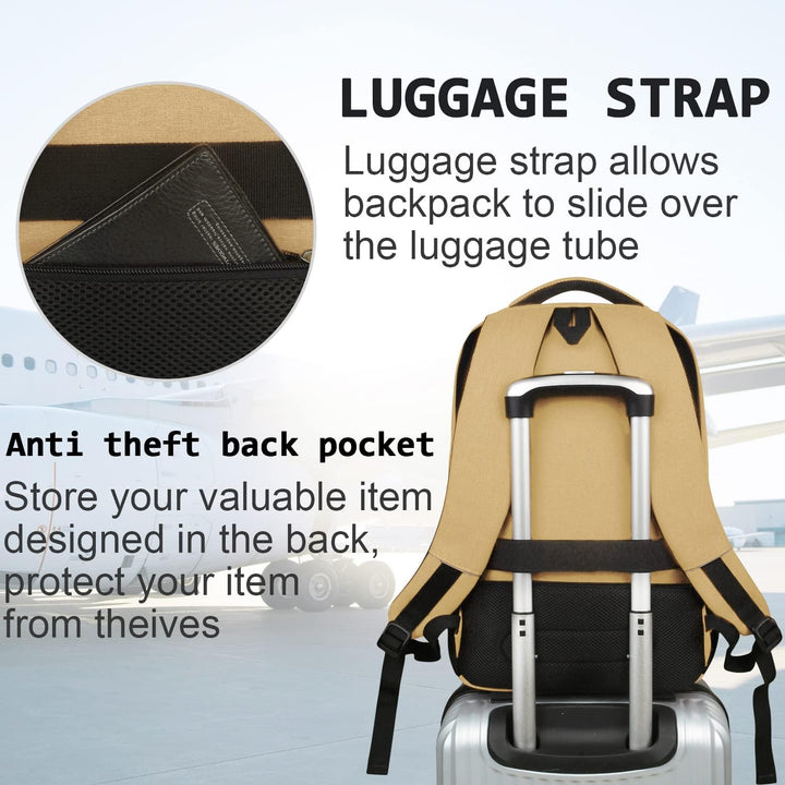 Vattentät SmartBack ryggsäck med USB-port. Skyddar laptop & prylar på resan.