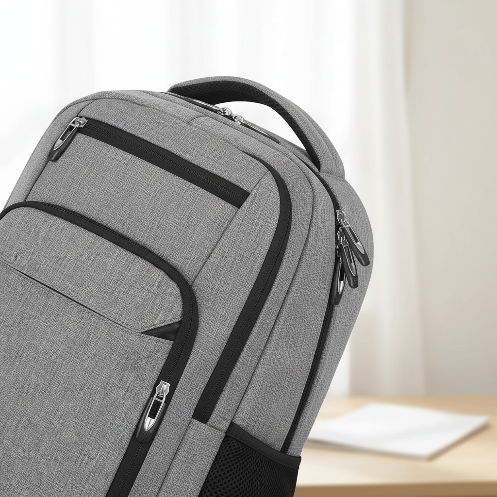 Bekväm & organiserad ryggsäck för laptop. Vattentålig SmartBack med säkerhetsficka.