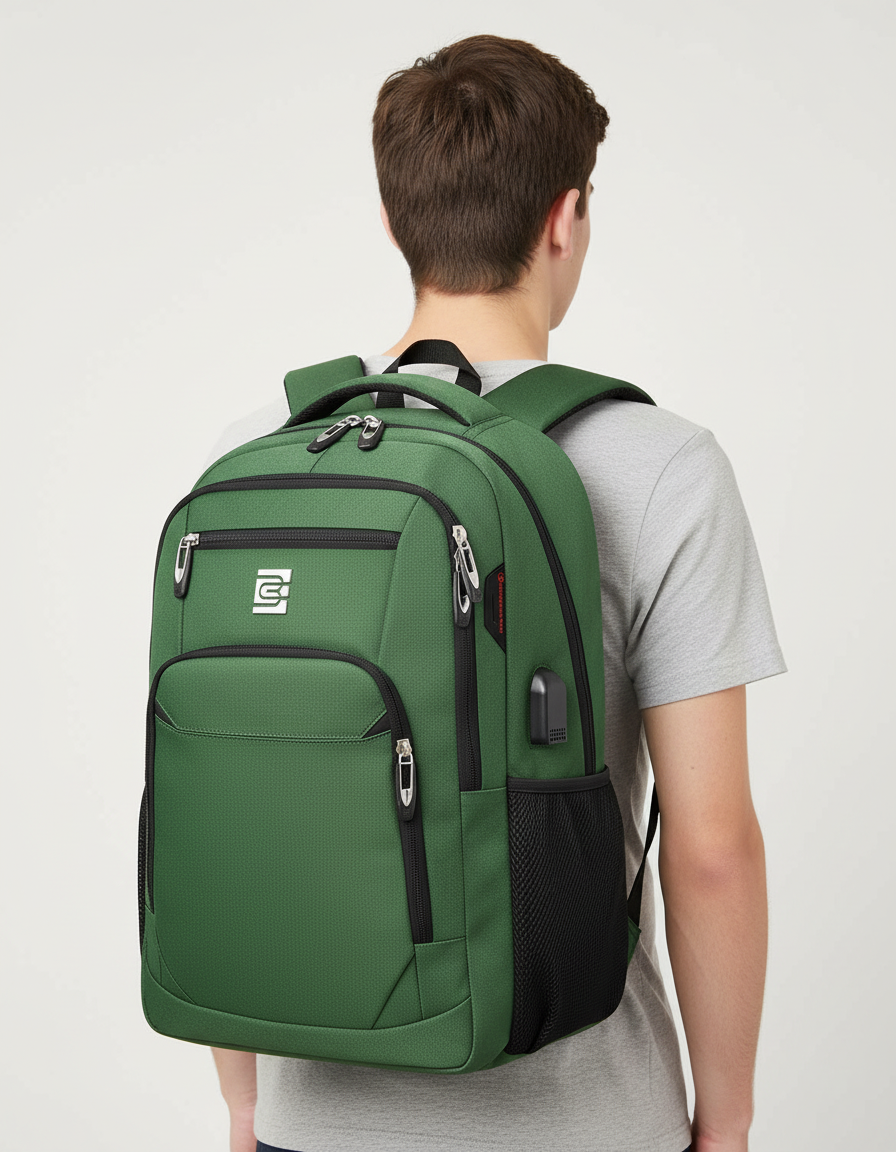 Organiserad SmartBack ryggsäck. Vattentålig med laptopfack och säkerhetsficka.