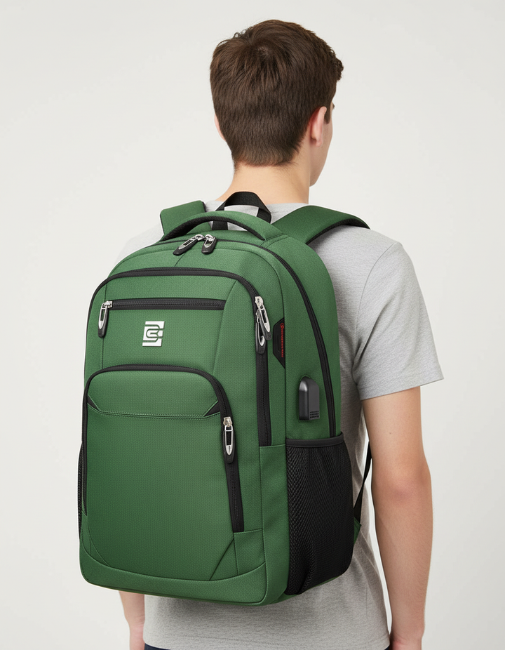 Organiserad SmartBack ryggsäck. Vattentålig med laptopfack och säkerhetsficka.
