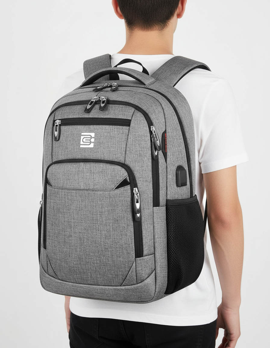 SmartBack – den säkra, vattentåliga ryggsäcken för din laptop. Med USB-port.
