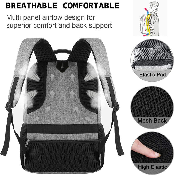 Unisex vattentålig ryggsäck SmartBack. Skyddar din laptop på resan och jobbet.