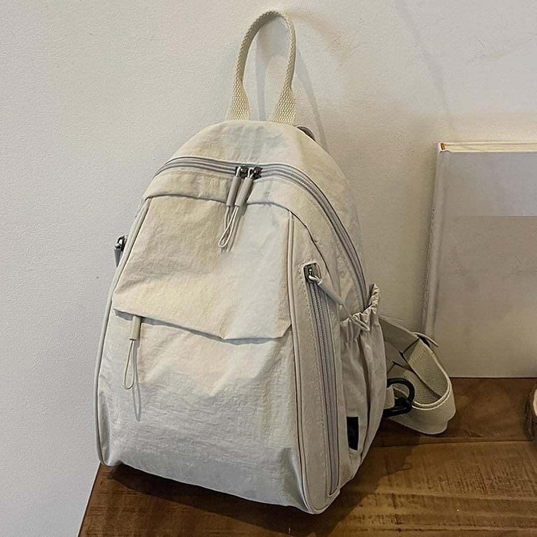 Unisex Arvion vattentät skolryggsäck i gul, lättviktig med många fack för organisation.