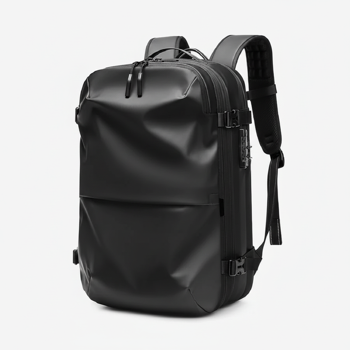 Mångsidig vattentät ryggsäck för resor. ExpandPack med laptopfack, perfekt som carry-on för äventyr.