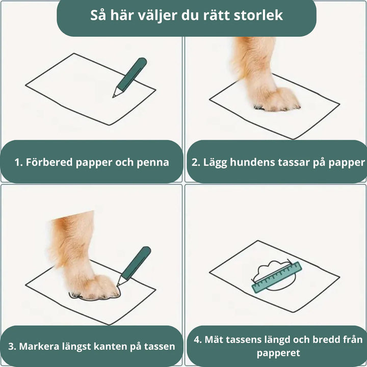 Vattentäta hundskor perfekta för regn, snö och våta utomhusäventyr.
