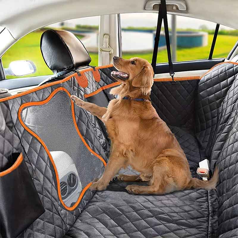 Hund bilskydd för baksätet, slitstarkt & vattentätt. Perfekt för hundägare som vill skydda bilen under transport.
