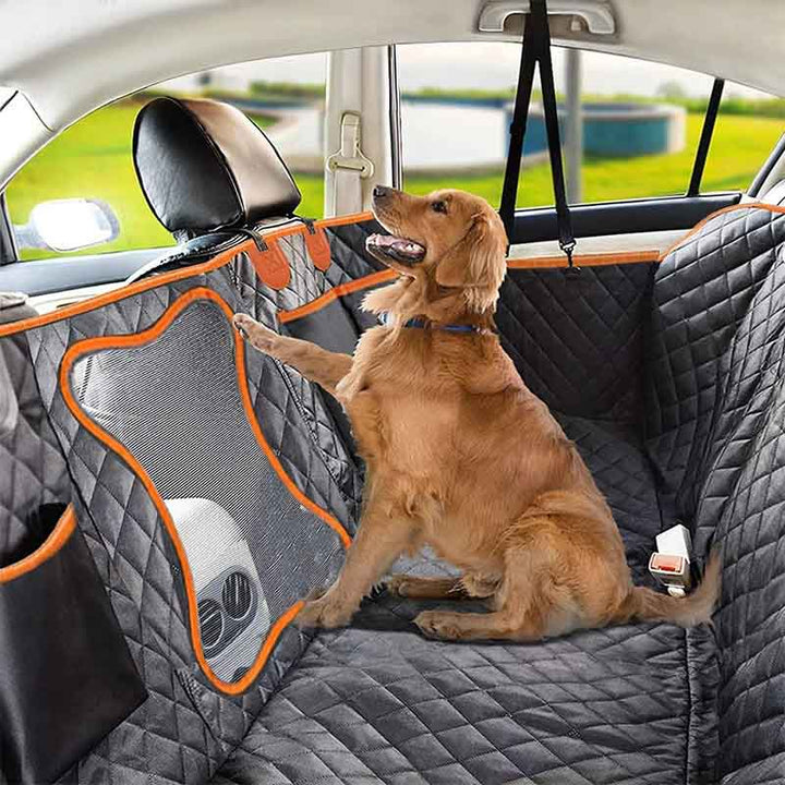 Hund bilskydd för baksätet, slitstarkt & vattentätt. Perfekt för hundägare som vill skydda bilen under transport.