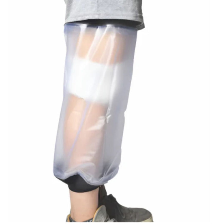 Återanvändbart duschskydd för ben, latexfri. Vattentätt skydd för gips eller bandage vid dusch.