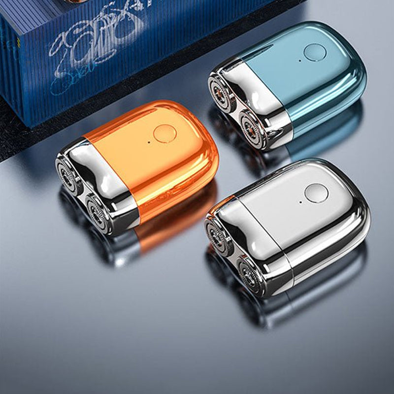 "Vattentät USB-rakapparat för män med lång batteritid, silverfärgad, elegant design, högpresterande motor."