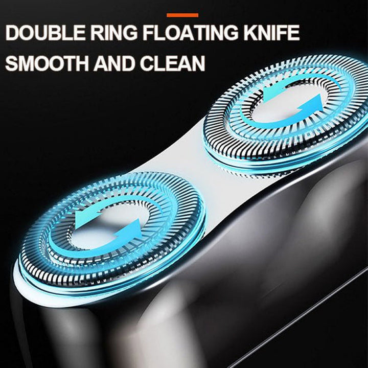 "Vattentät USB-rakapparat för män med lång batteritid, silverfärgad, elegant design, högpresterande motor."