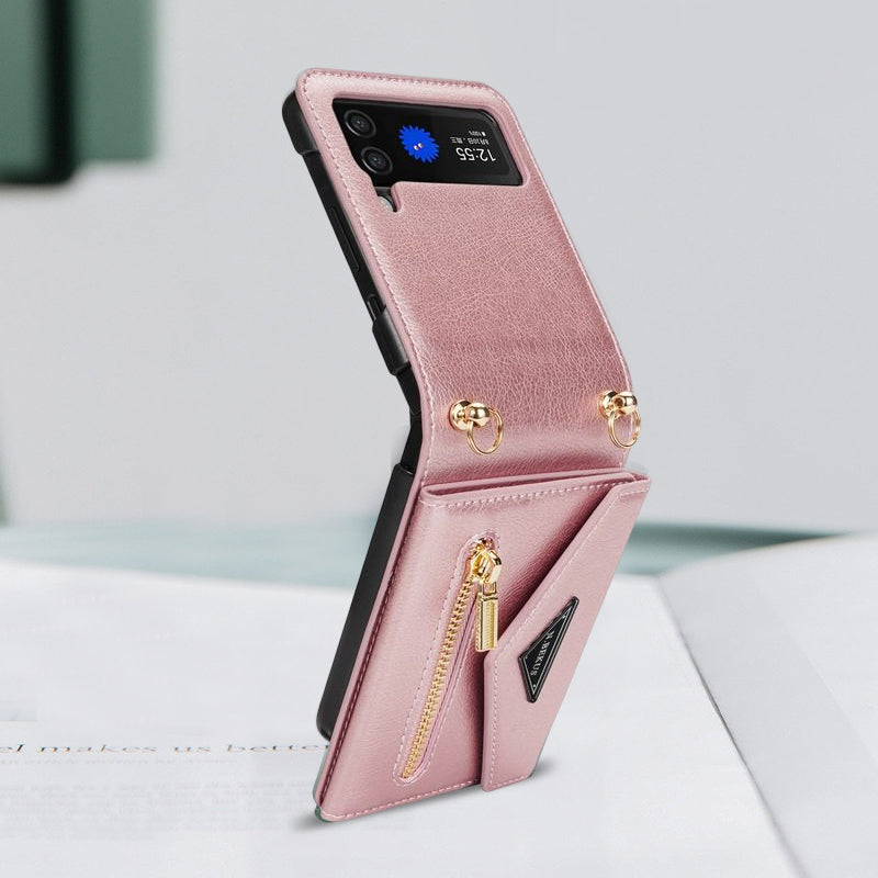 Elegant vikbart fodral för Samsung FLIP4/FLIP3.