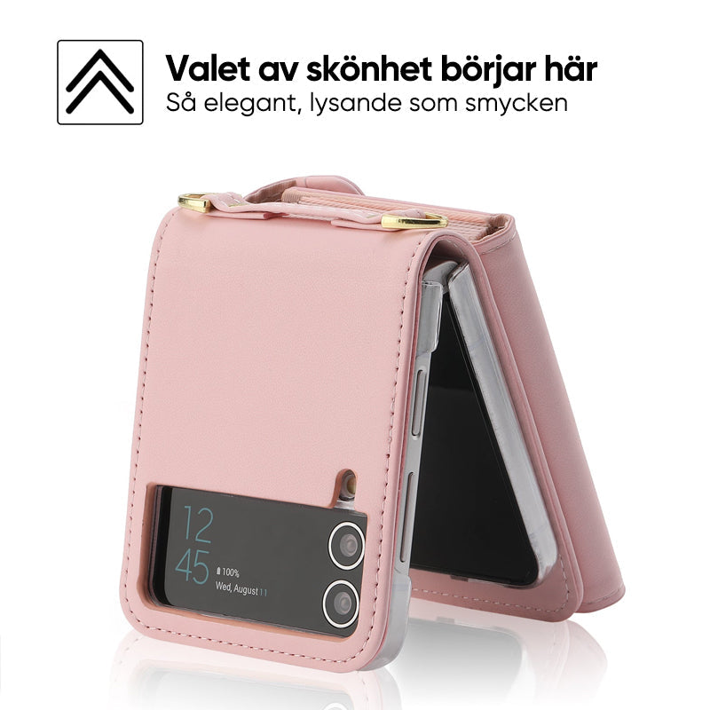 Samsung FLIP4/FLIP3 fodral öppet som visar kortplatser.