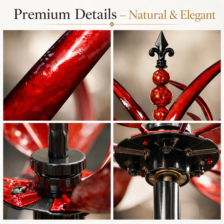 Unik trädgårdsdekoration i metall med väderbeständig lotusfinish