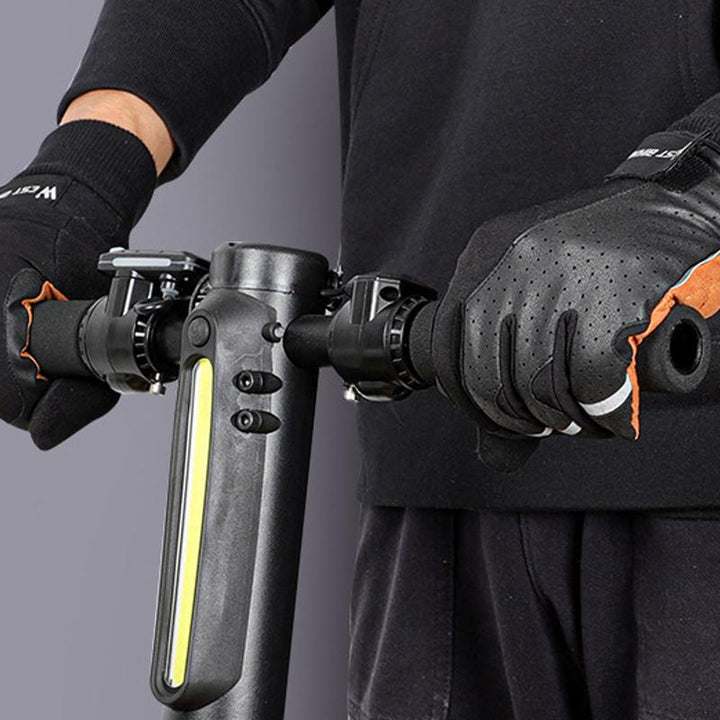 "Vinterhandskar för cykel, herr, vattenavvisande, svart polyester med fleecefoder, reflexband och pekskärmtips"