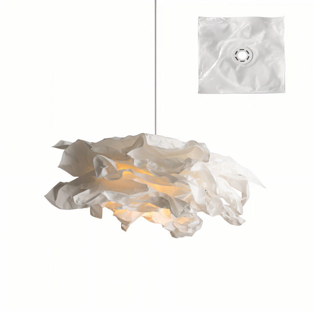 Släpp loss din kreativitet med vit DIY papperslampa, en modern taklampa för unik design.