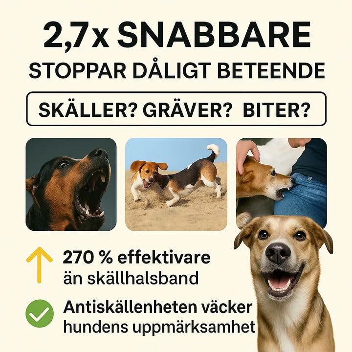 Detaljbild av den moderna antiskäll Ultraljudsenheten för hundar. Effektiv lösning för skällkontroll.