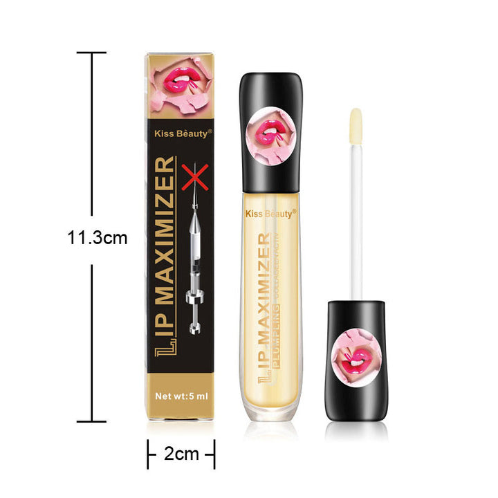 E-vitamin Läppserum med applikator, återfuktande glans för naturligt fylliga läppar, innehåller E-vitamin och hyaluronsyra.
