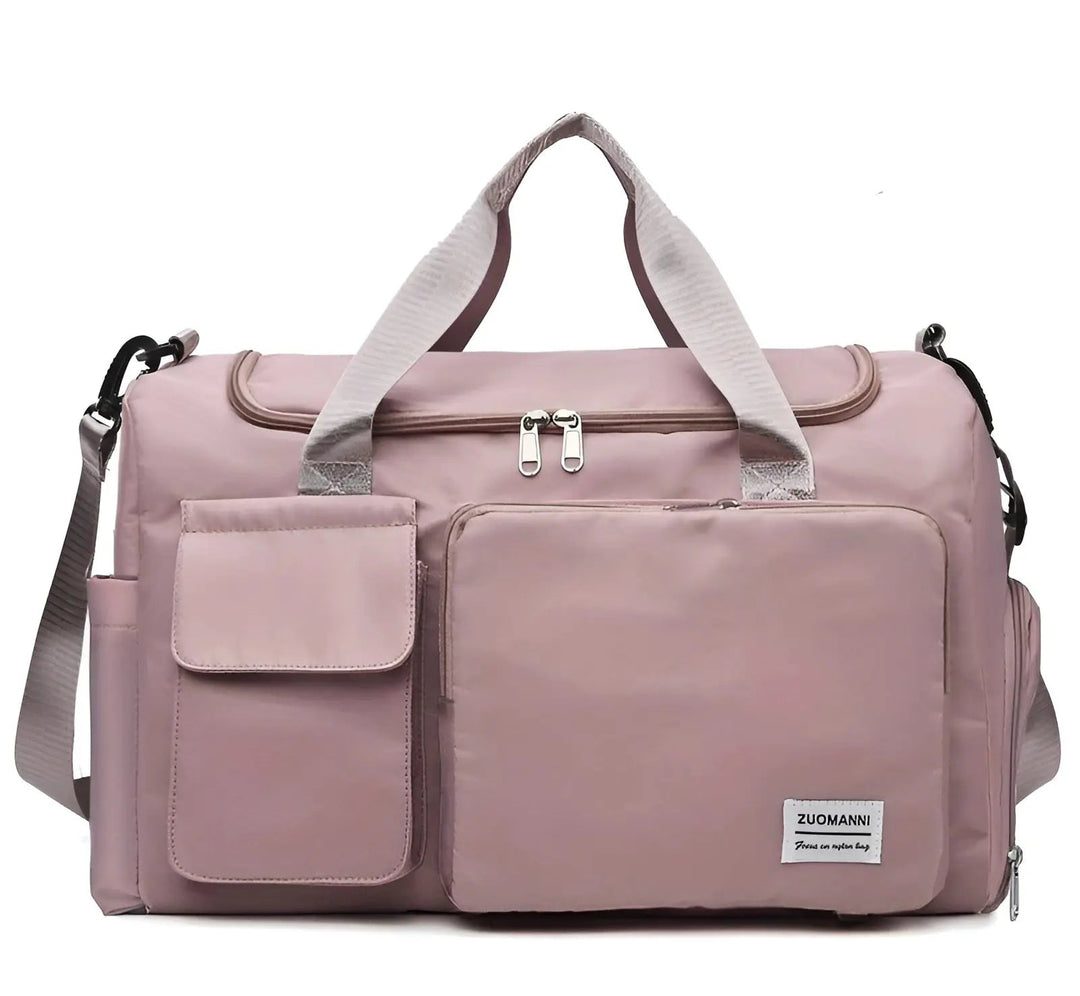 Svart VoyagePro vattentät weekendbag för en organiserad och smidig resa.