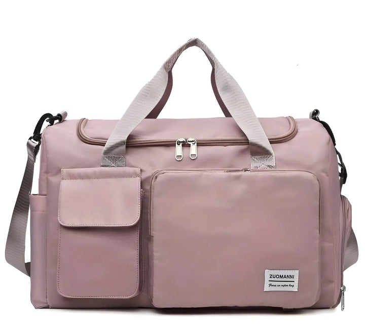 Svart VoyagePro vattentät weekendbag för en organiserad och smidig resa.