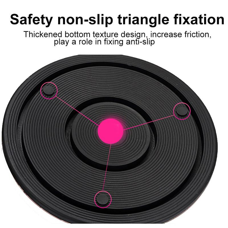 Vridskiva för midja med stålkulor, elegant design, smidig rotation, ergonomisk och hållbar för träning.
