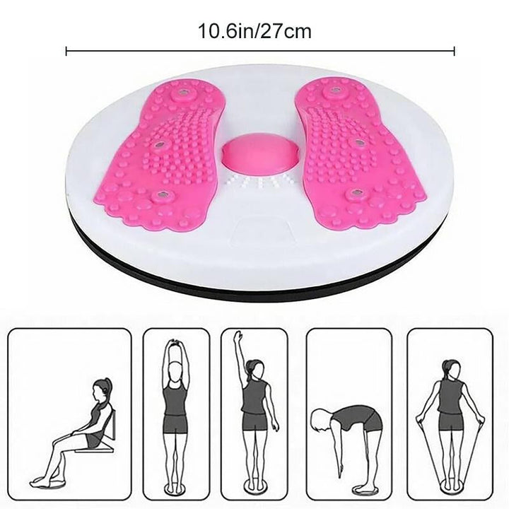 Vridskiva för midja med stålkulor, elegant design, smidig rotation, ergonomisk och hållbar för träning.