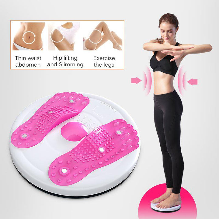 Vridskiva för midja med stålkulor, elegant design, smidig rotation, ergonomisk och hållbar för träning.