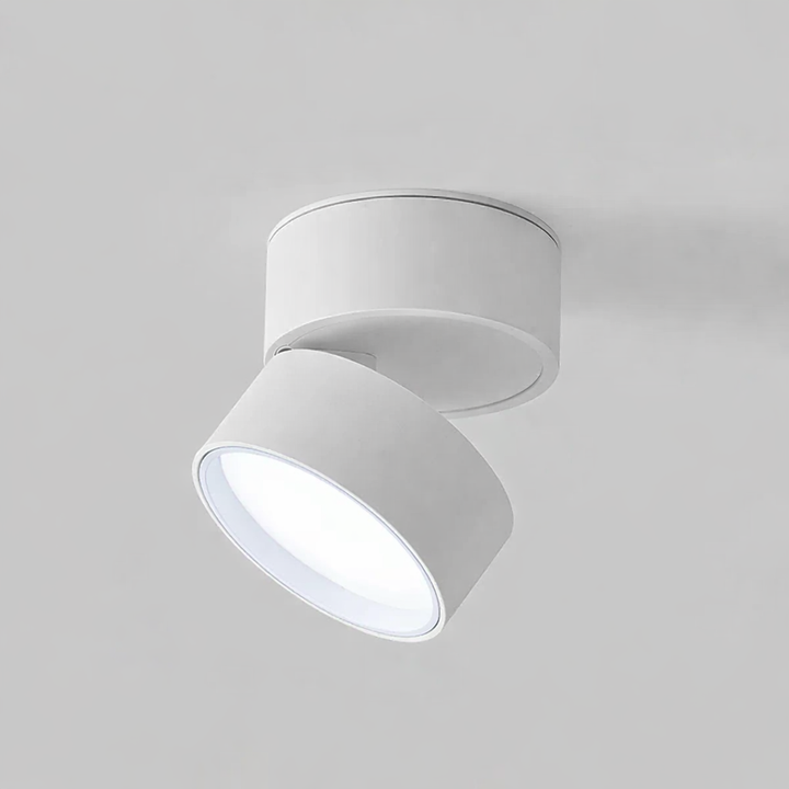 Slutgiltig översiktsbild av den eleganta och justerbara LED-taklampan