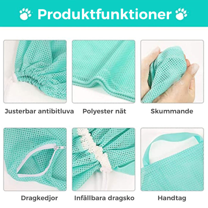 Multifunktionell tvättpåse för husdjur