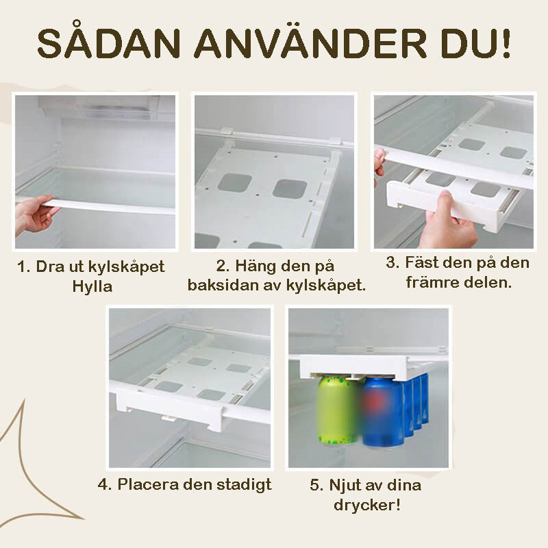 Kylskåpsorganisatör för burkar