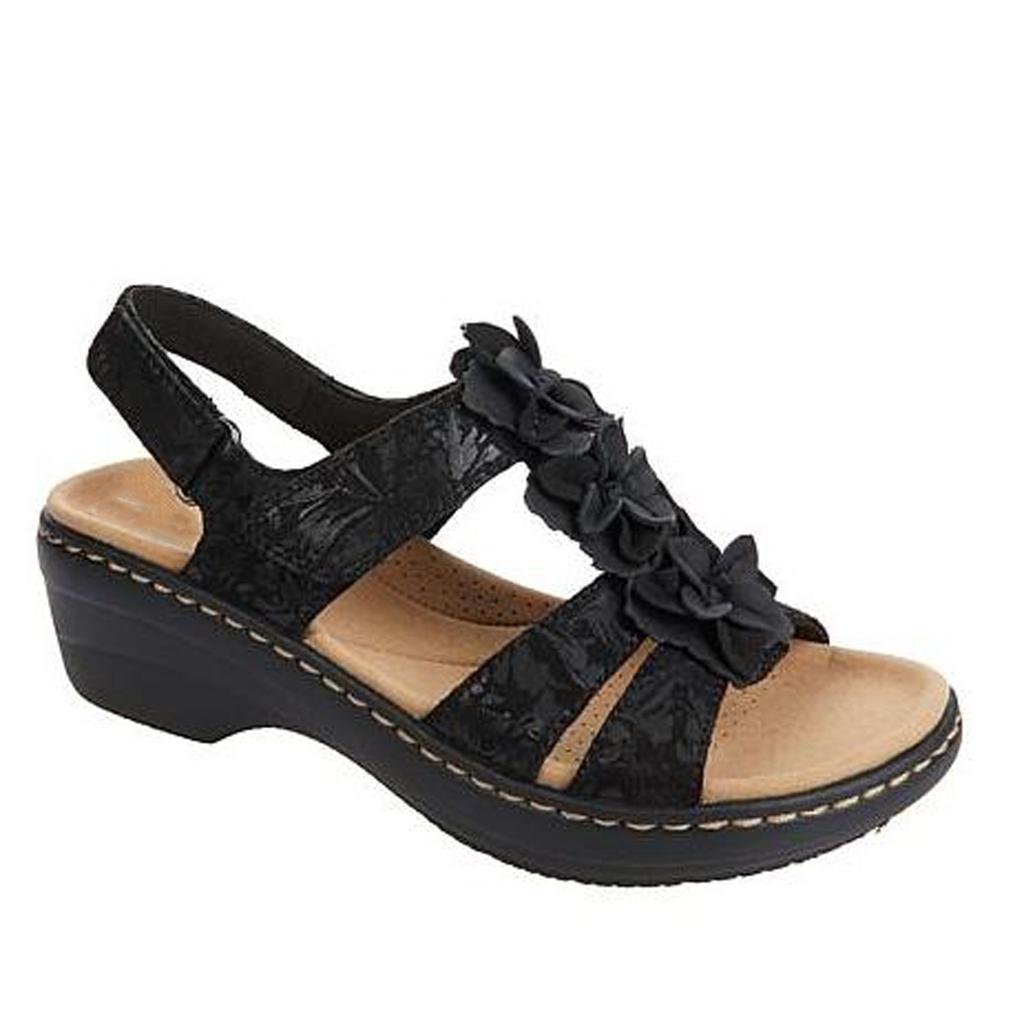 WTZ Blommiga sandaler med kardborreband