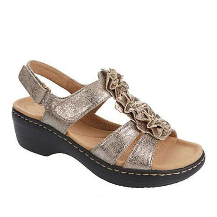 WTZ Blommiga sandaler med kardborreband