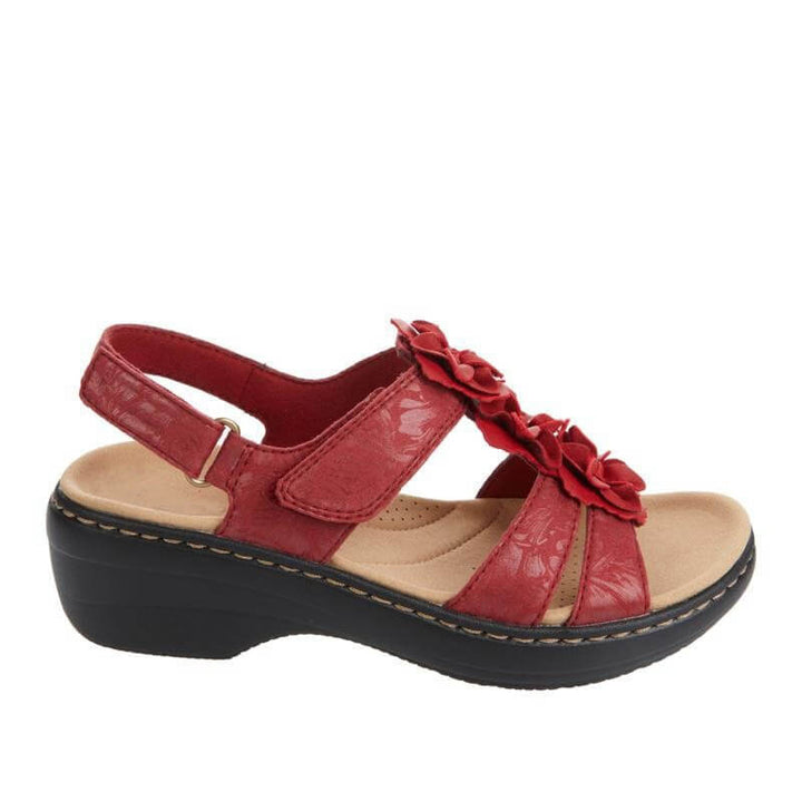 WTZ Blommiga sandaler med kardborreband