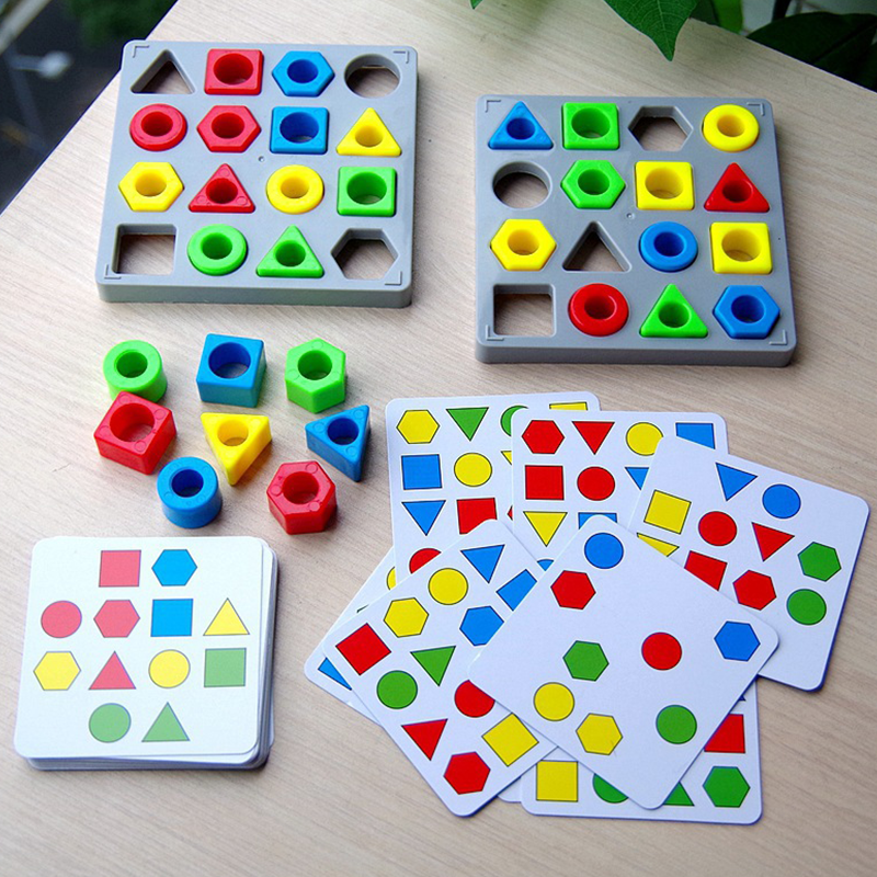 Form- och färgmatchningsspel för barns inlärning