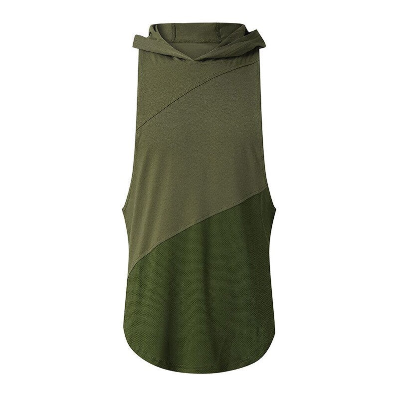 Herrhoodie med huva