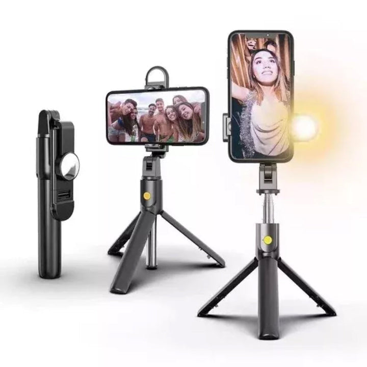 6 i 1 Trådlös Bluetooth Selfiepinne med Stativ