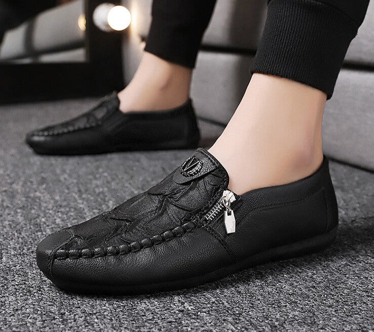 Andningsaktiva slip-on-skor för män