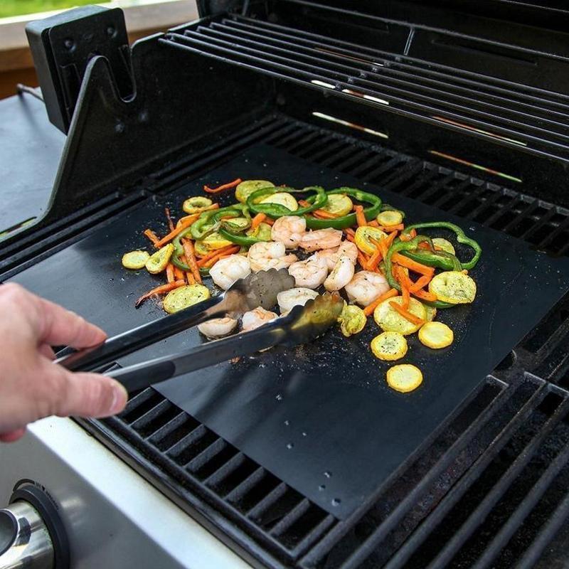 Non-Stick BBQ Grillmattor Med Skärlåda