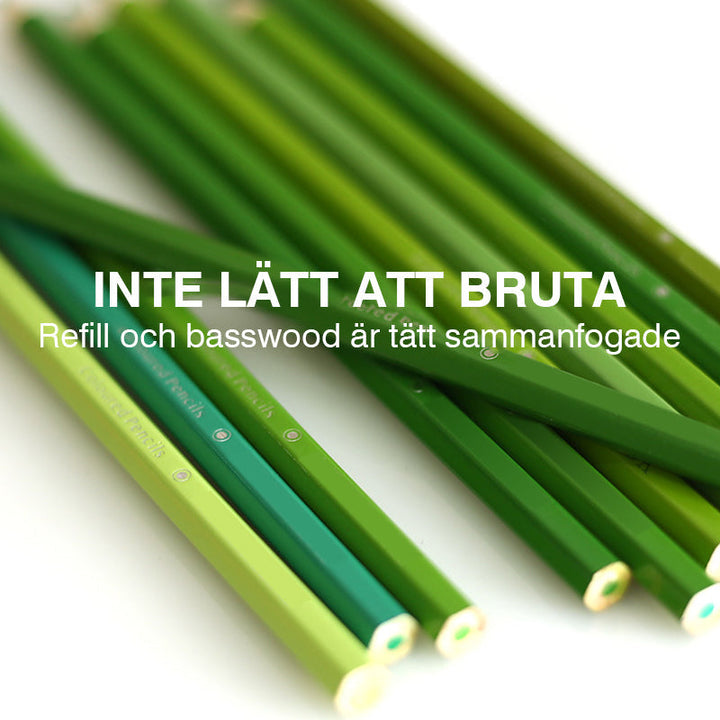 Bärbart set med färgpennor för barn och vuxna