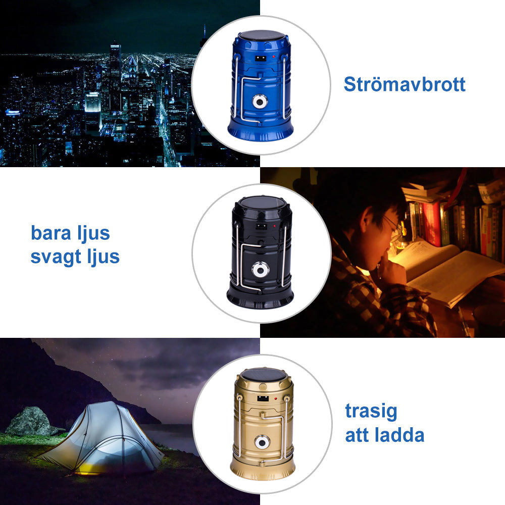 Multifunktionell Utomhuslampa för Camping och Nödsituationer