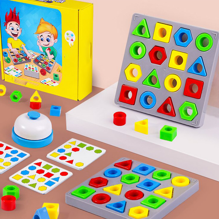 Form- och färgmatchningsspel för barns inlärning