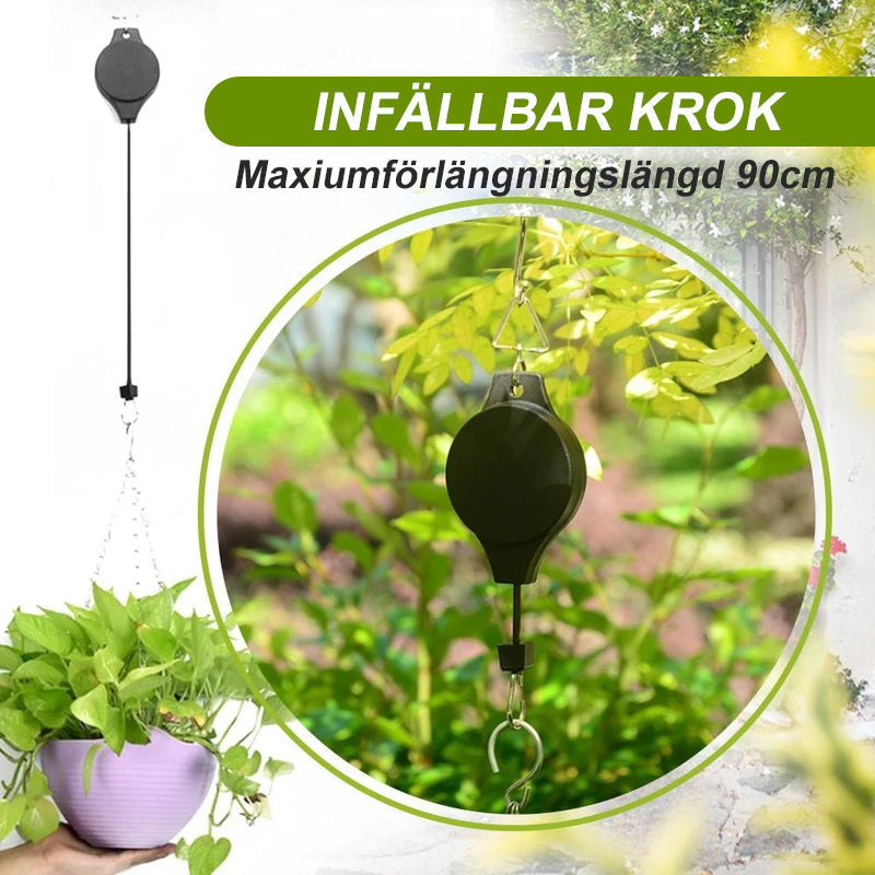 Infällbar krok för trädgårdskorgar, krukor & fågelmatare