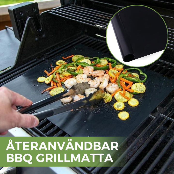Non-Stick BBQ Grillmattor Med Skärlåda