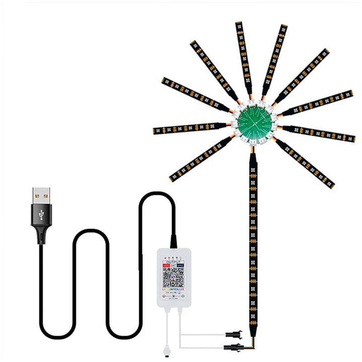 Fyrverkeri LED-lampor med musik- och mikrofonläge