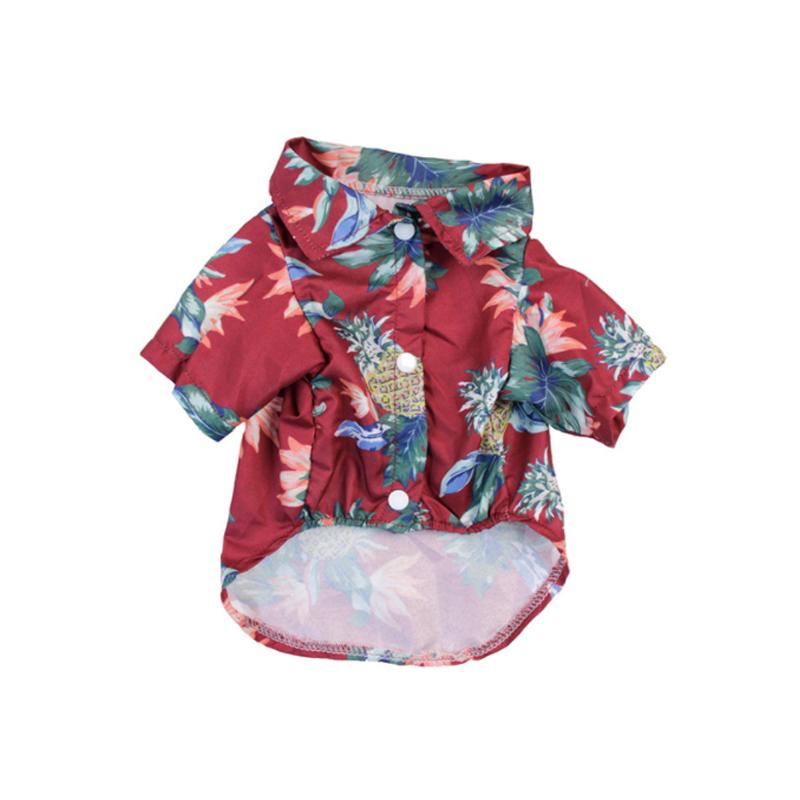 Hawaii-inspirerade T-tröjor för hundar – Sommarstil