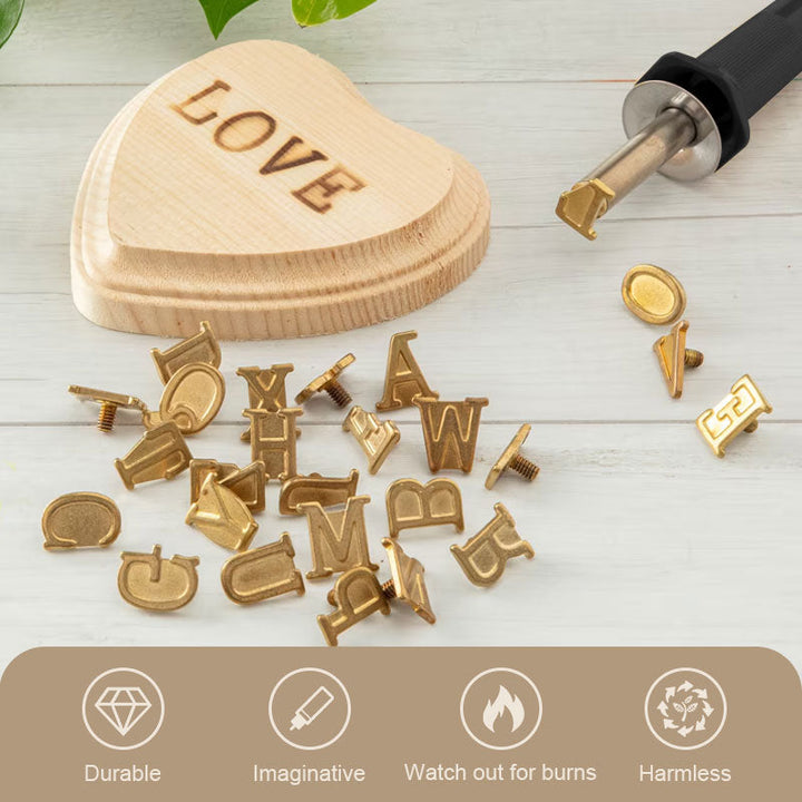DIY-set för att bränna och skulptera bokstäver och siffror