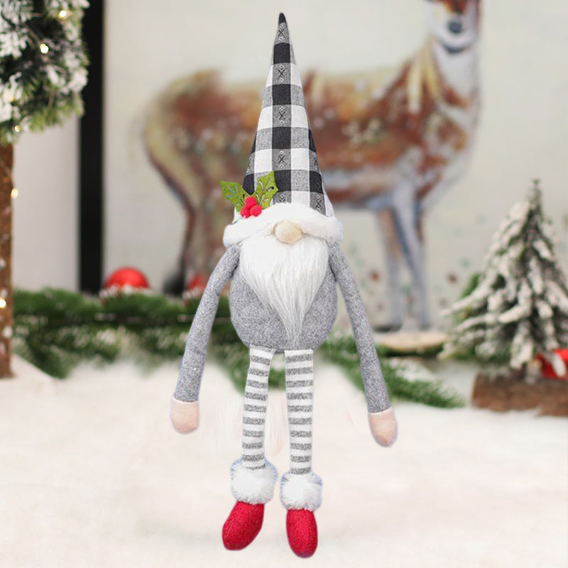 Julgardinspännen - Tomte & Snögubbe Dekoration