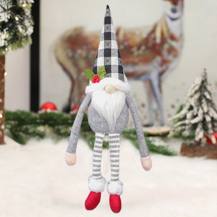 Julgardinspännen - Tomte & Snögubbe Dekoration