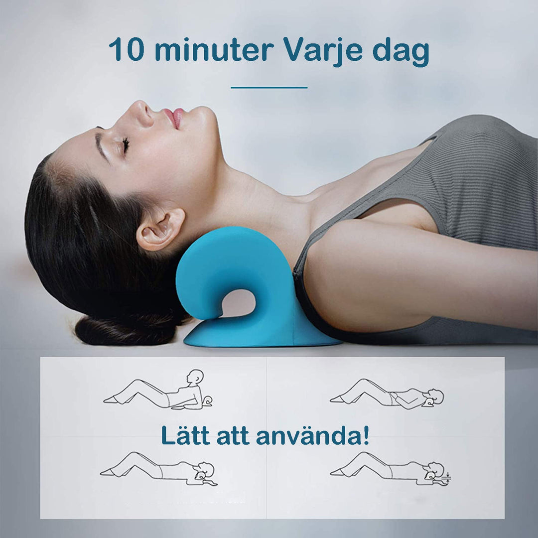 Cervikal dragkudde för nacksmärta